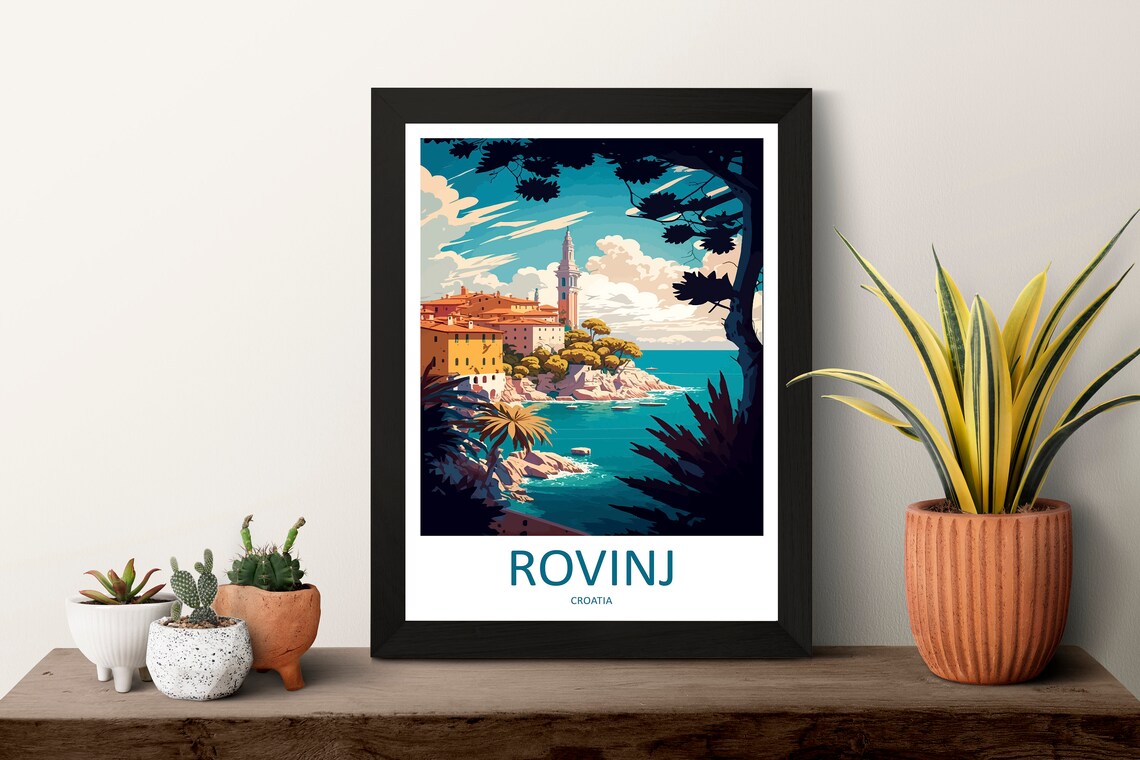 Rovinj Travel Poster, Croatia Wall Art - Image 3