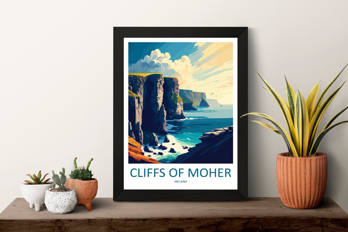 Cliffs Of Moher Landscape Art Print, Ireland - Image 3