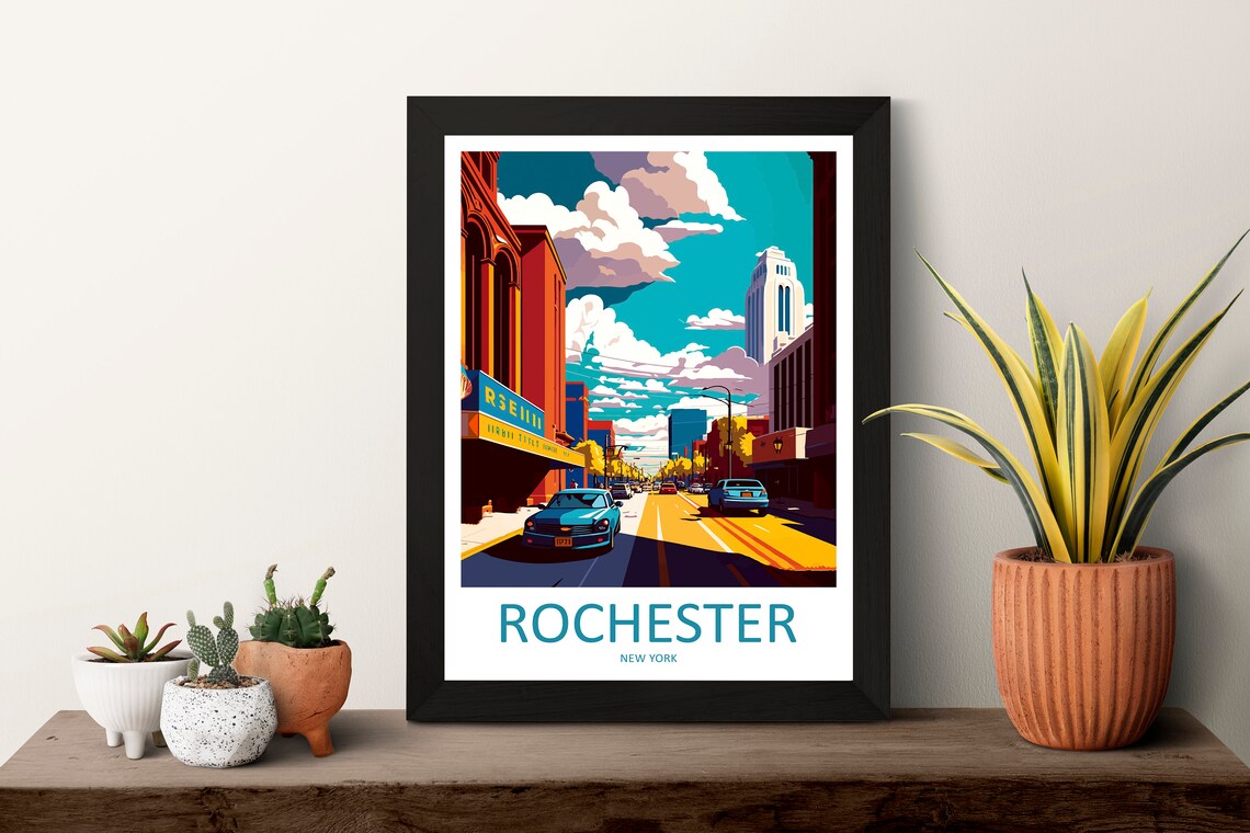 Rochester Travel Poster, New York State Art Print - Image 3