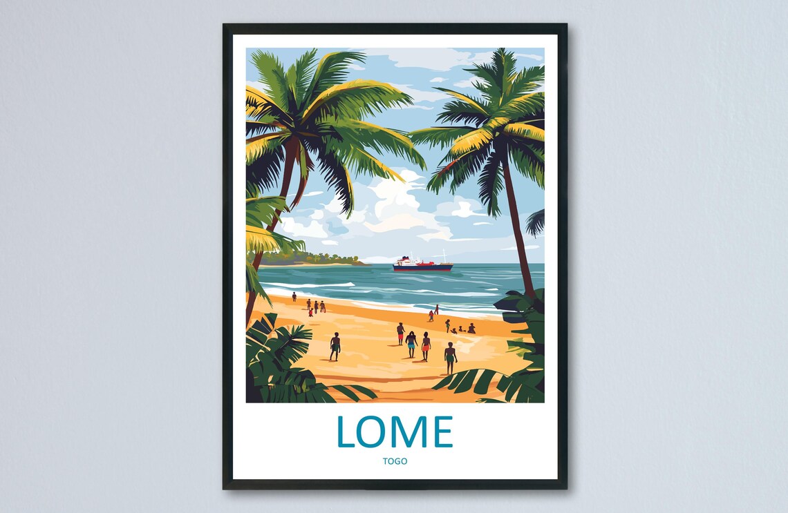 Lome Travel Poster, Togo City and Coast