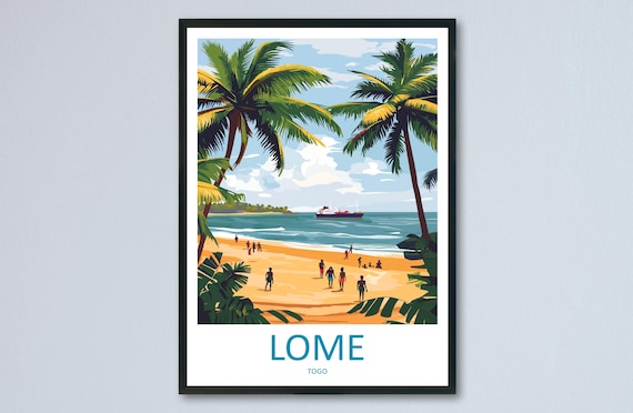 Lome Travel Poster, Togo City and Coast