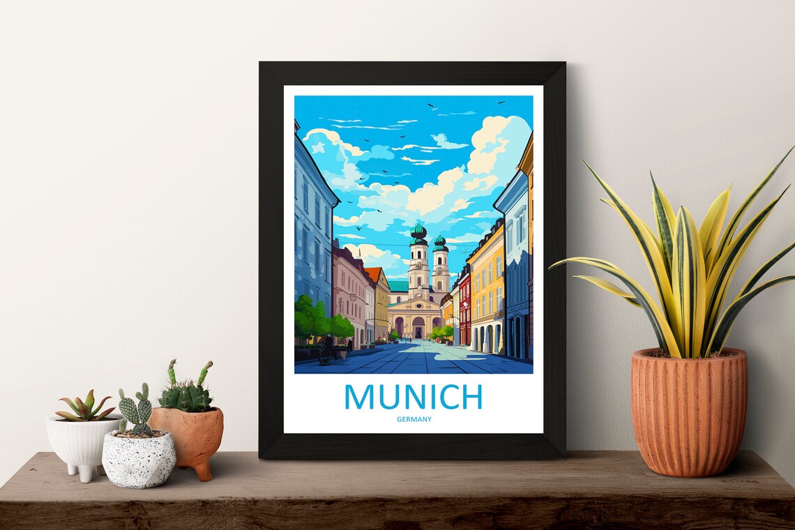 Munich Travel Poster, Germany Wall Decor - Image 3