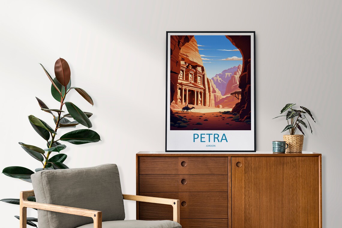 Petra Travel Poster, Jordan Wall Art Print - Image 2