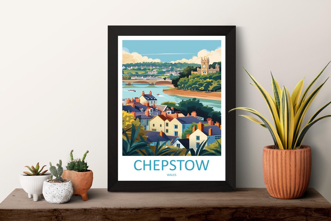 Chepstow Landscape Art Print, Nature Wall Decor - Image 3