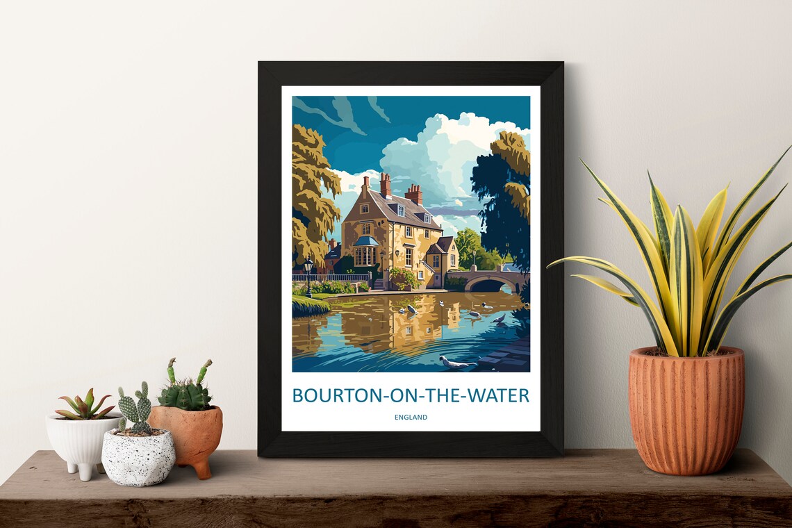 Bourton On The Water Travel Poster, England Village - Image 3