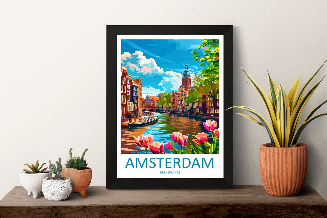 Amsterdam Travel Print For Home Decor Poster - Image 3