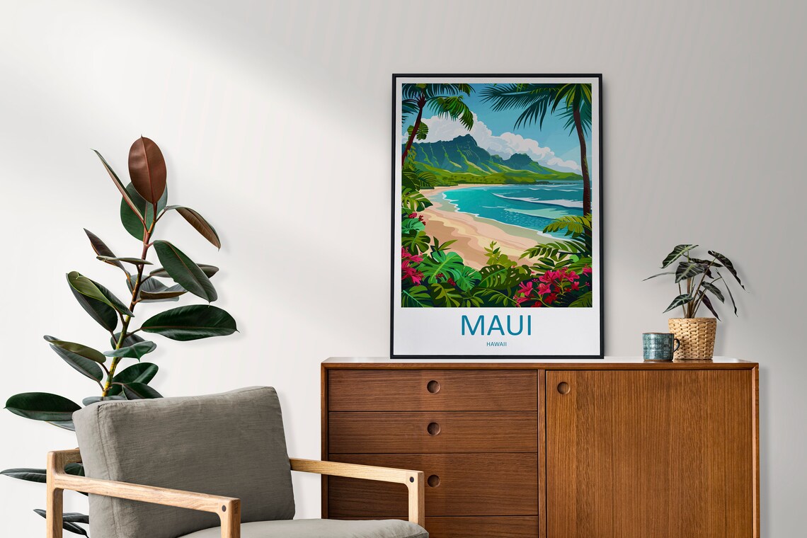 Maui Travel Poster, Hawaii Place-Inspired Wall Art - Image 2