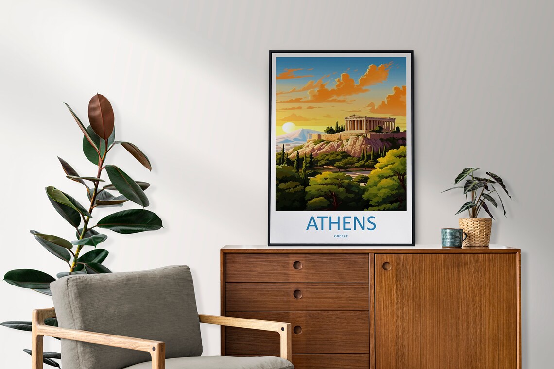 Athens Travel Poster, Greece Wall Art Print - Image 2