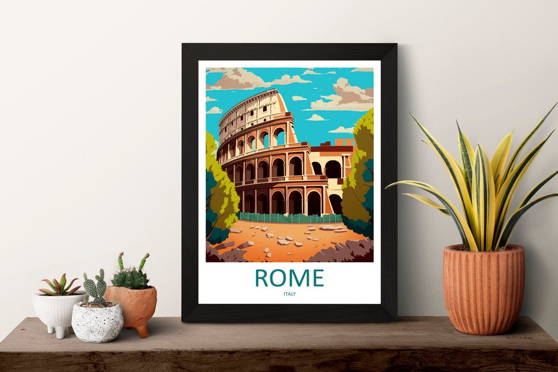 Rome Travel Print, Italy Wall Art Decor - Image 3