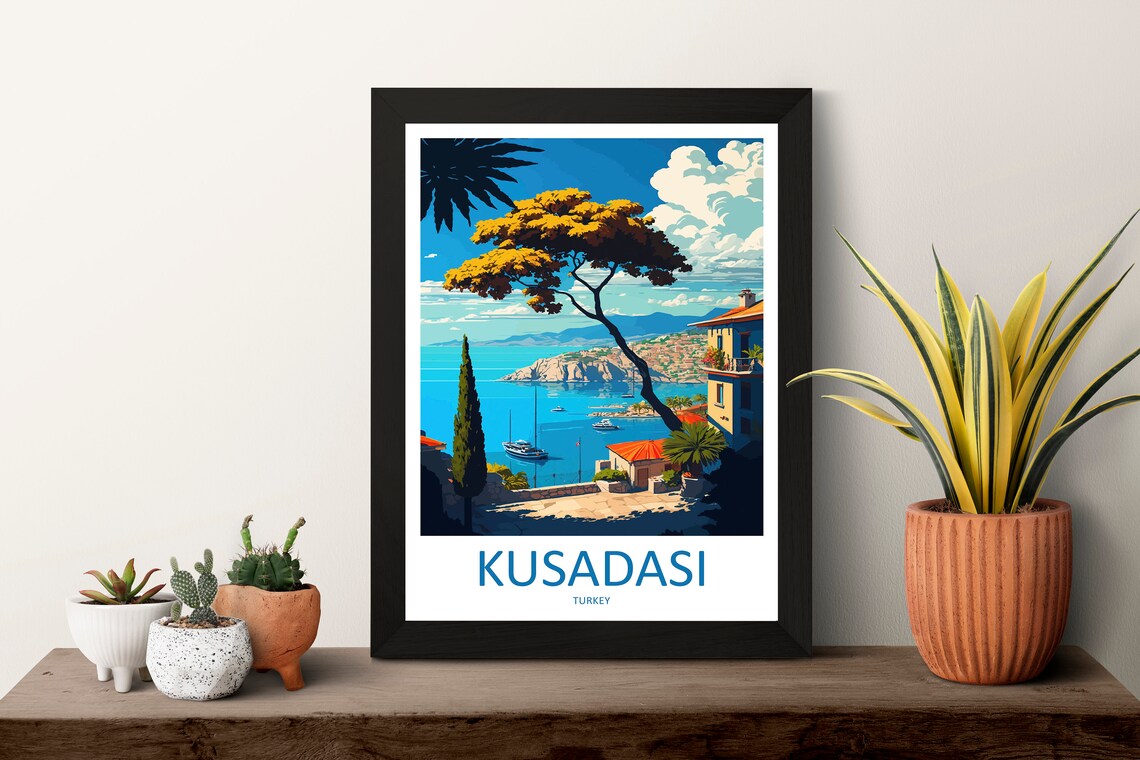 Kuadas Travel Poster, Turkey City Art Print - Image 3