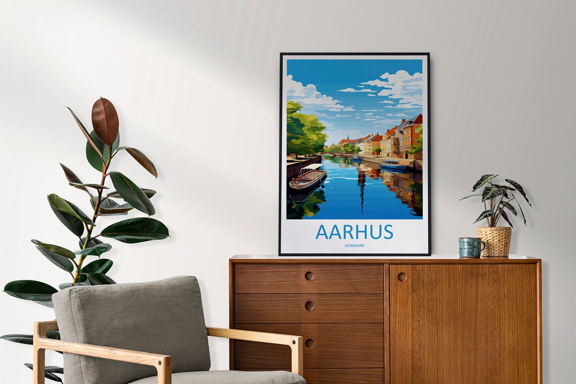 Aarhus Travel Poster, Denmark Wall Art Print - Image 2
