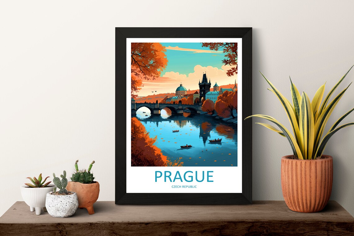 Prague Gift Art Lovers Wall Art Print - Image 3