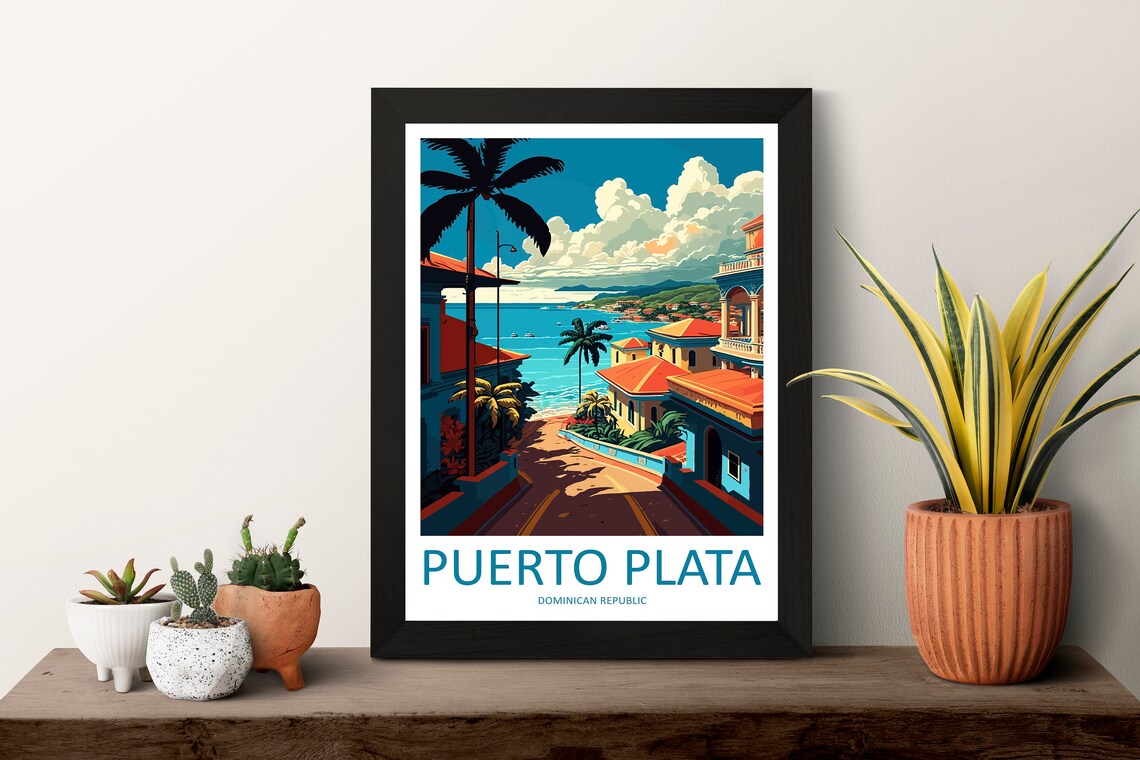 Puerto Plata Travel Poster, Caribbean Wall Art - Image 3