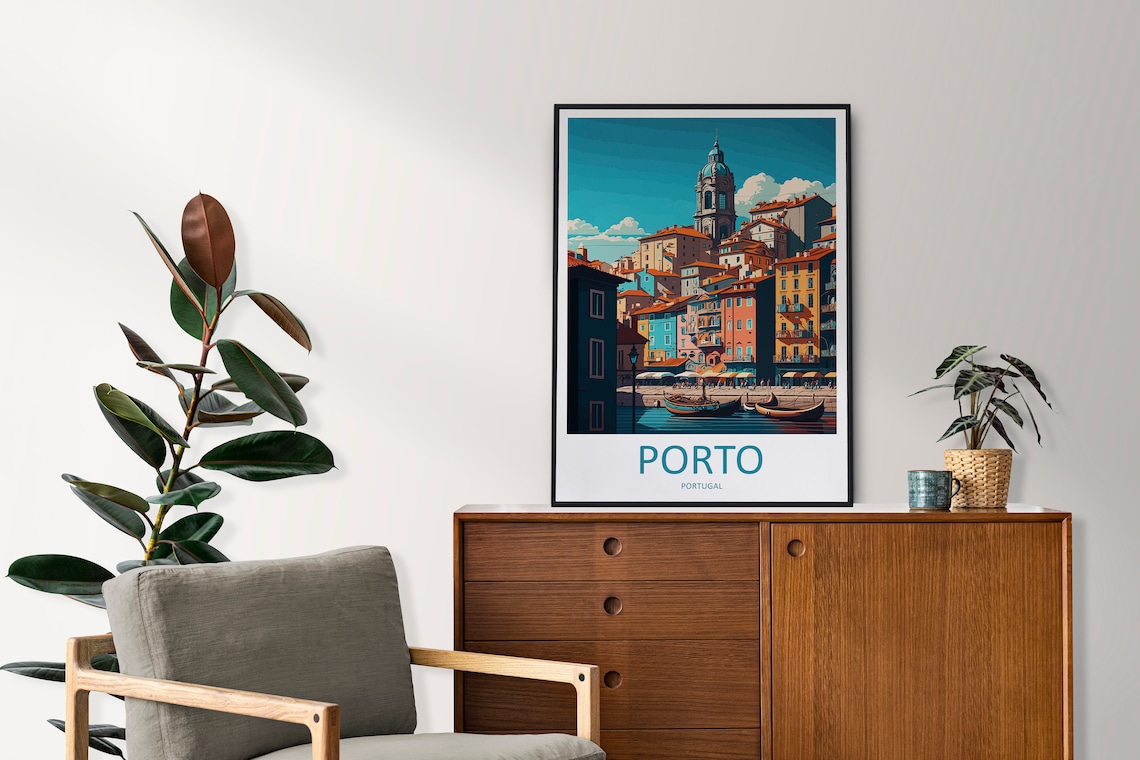 Porto Travel Poster, Portugal Art Lover Gift - Image 2