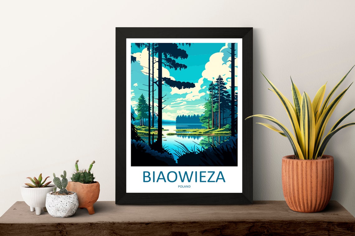 Biaowiea Travel Print Wall Art Biaowiea Wall Hanging Home Dcor Biaowiea Gift Art Lovers Poland Art Lover Gift Biaowiea Travel Art - Image 3