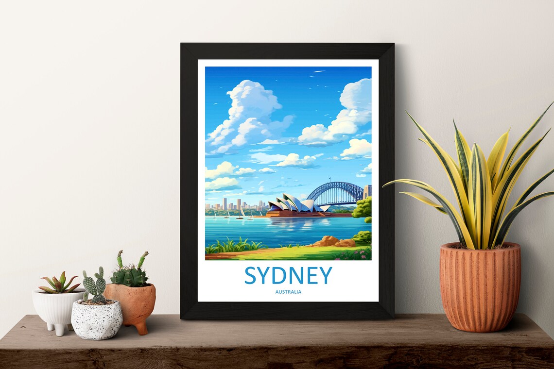 Sydney Opera House Travel Poster, Australia Decor - Image 3