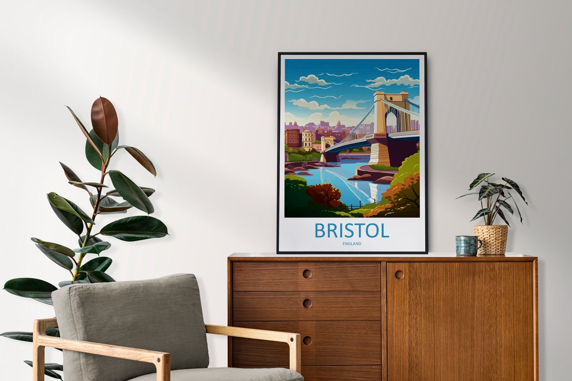 Bristol Clifton Suspension Bridge over the Avon Gorge England Poster - Image 2