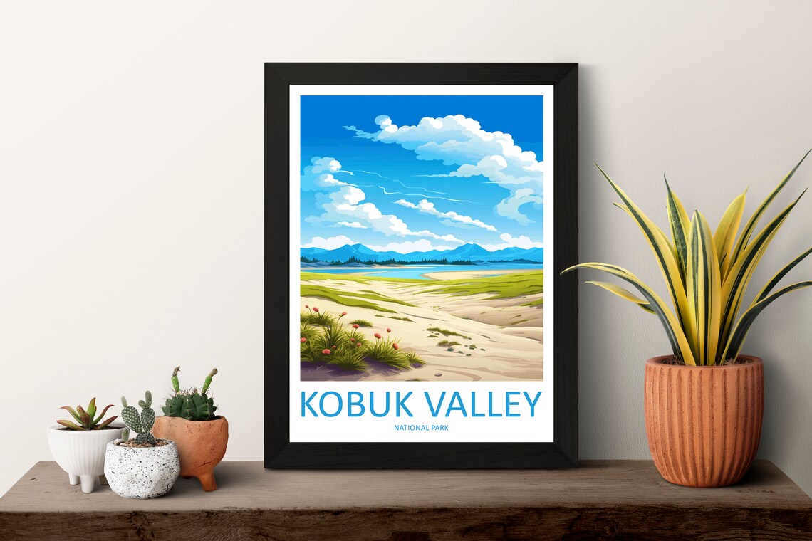 Kobuk Valley National Park Alaska Arctic Sand Dunes Travel Poster - Image 3