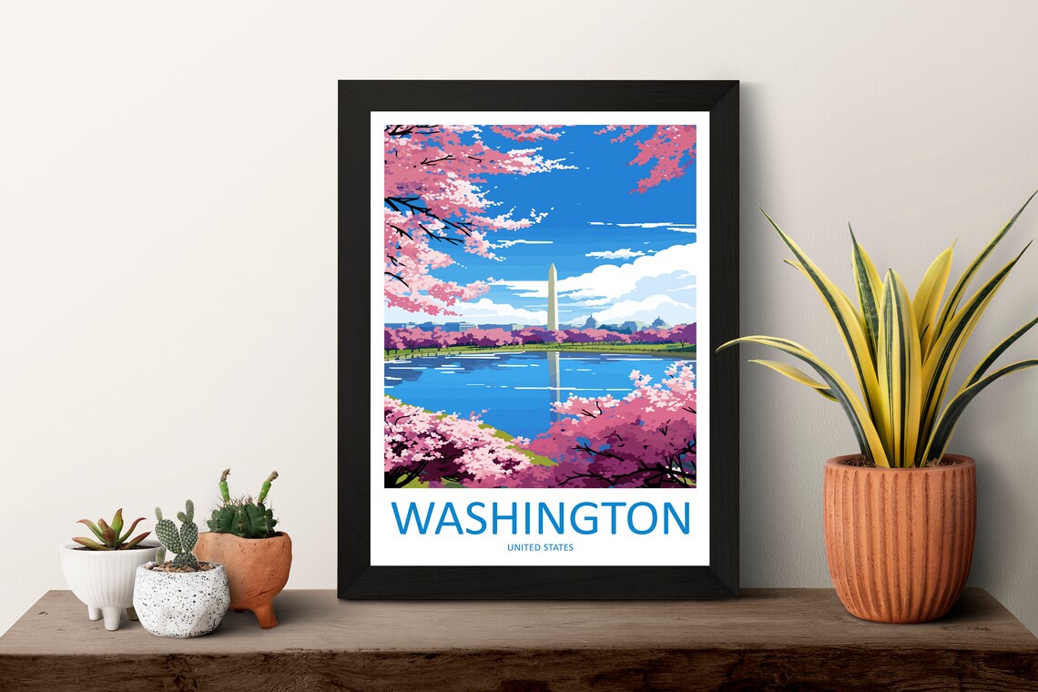 Washington DC Travel Print, United States Poster - Image 3
