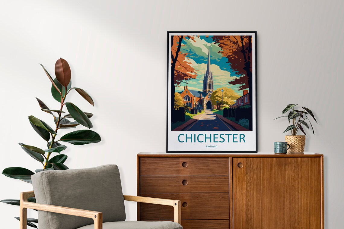 Chichester Travel Poster, England Travel Art Print - Image 2