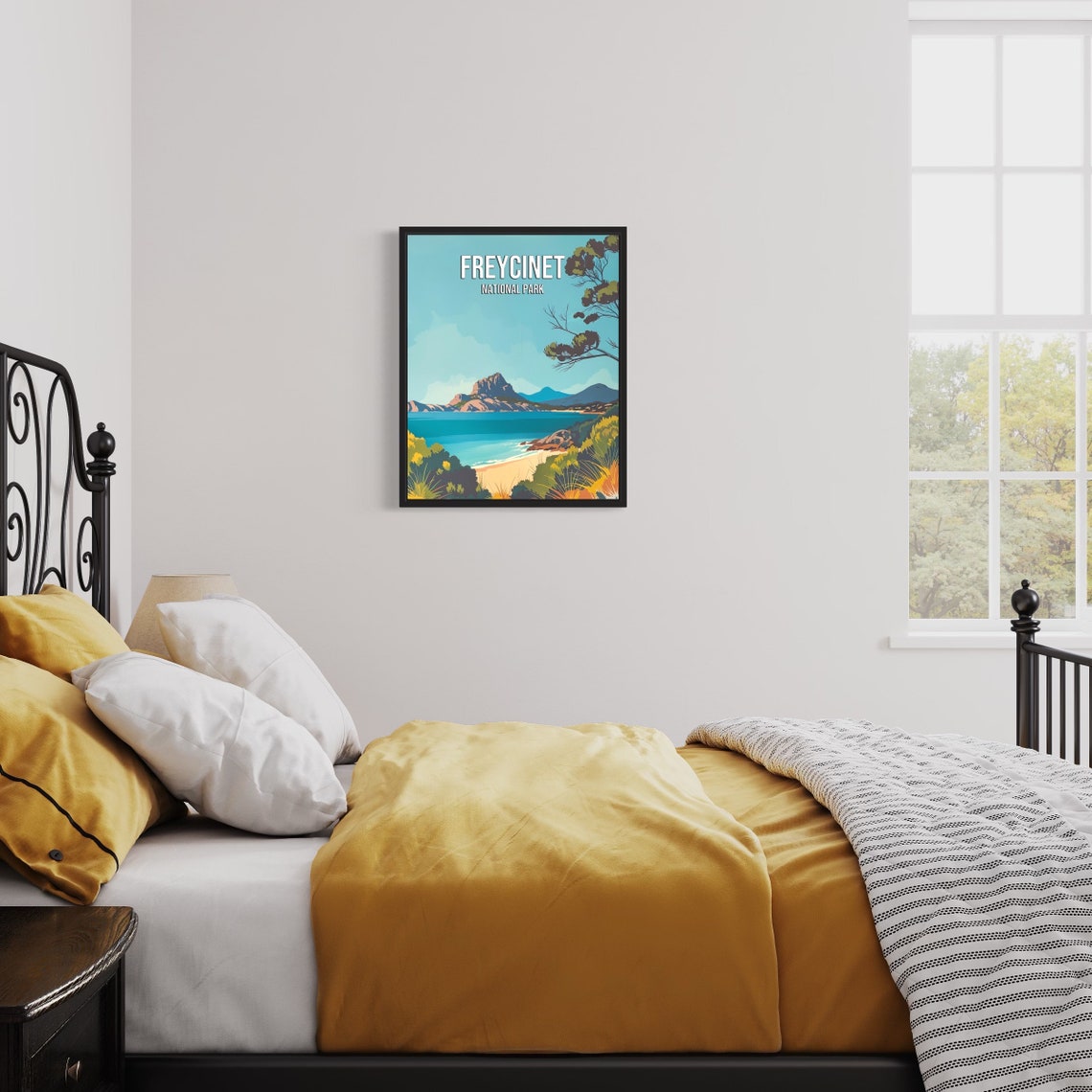Freycinet National Park Coastal Headland Vintage Travel Poster - Image 3