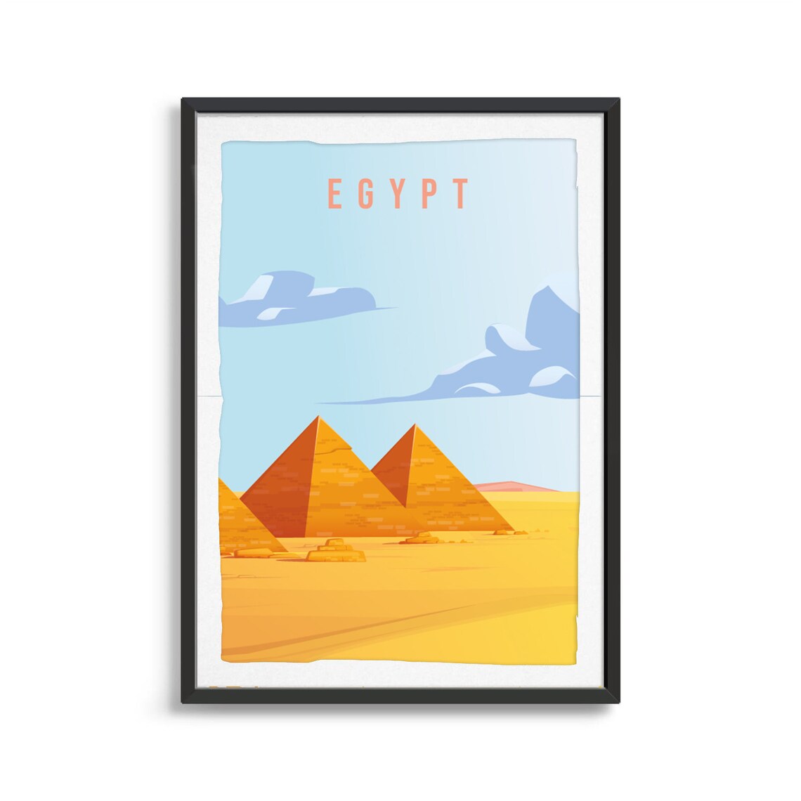 Egypt Travel Illustration Country Poster Art Print - Image 2