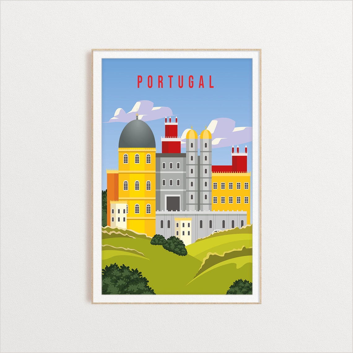 Portugal Country Poster Country Art Country Wall Art Country Print Country Poster Country Print Travel Gift Travel Illustration