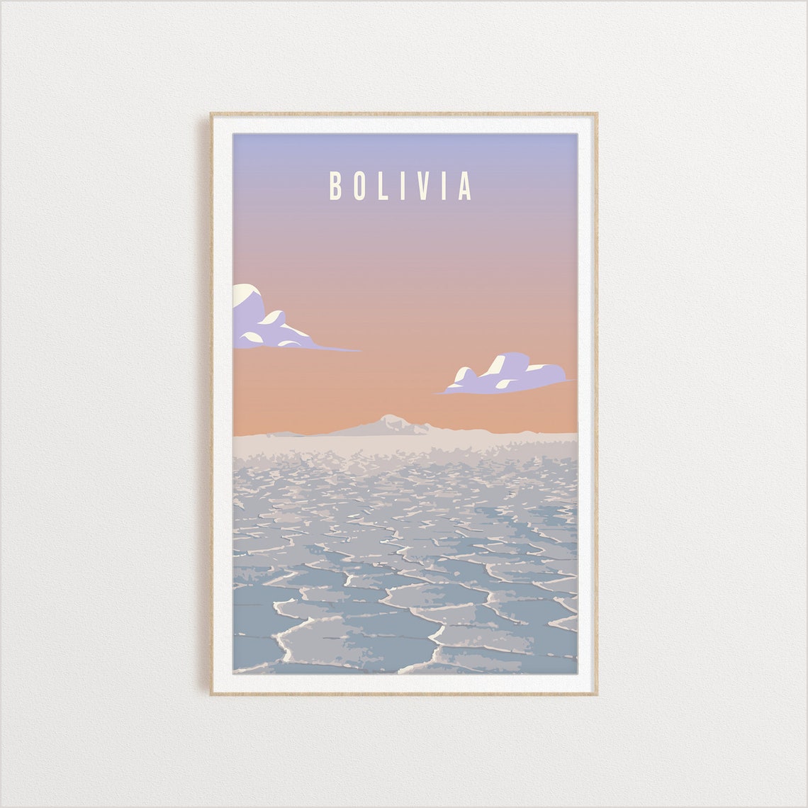 Bolivia Country Poster Country Art Country Wall Art Country Print Country Poster Country Print Travel Gift Travel Illustration
