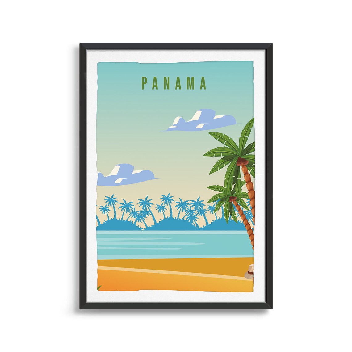 Panama Travel Poster, Latin America Wall Art