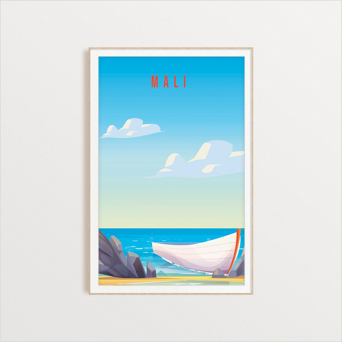 Mali Country Poster Country Art Country Wall Art Country Print Country Poster Country Print Travel Gift Mali Travel Illustration