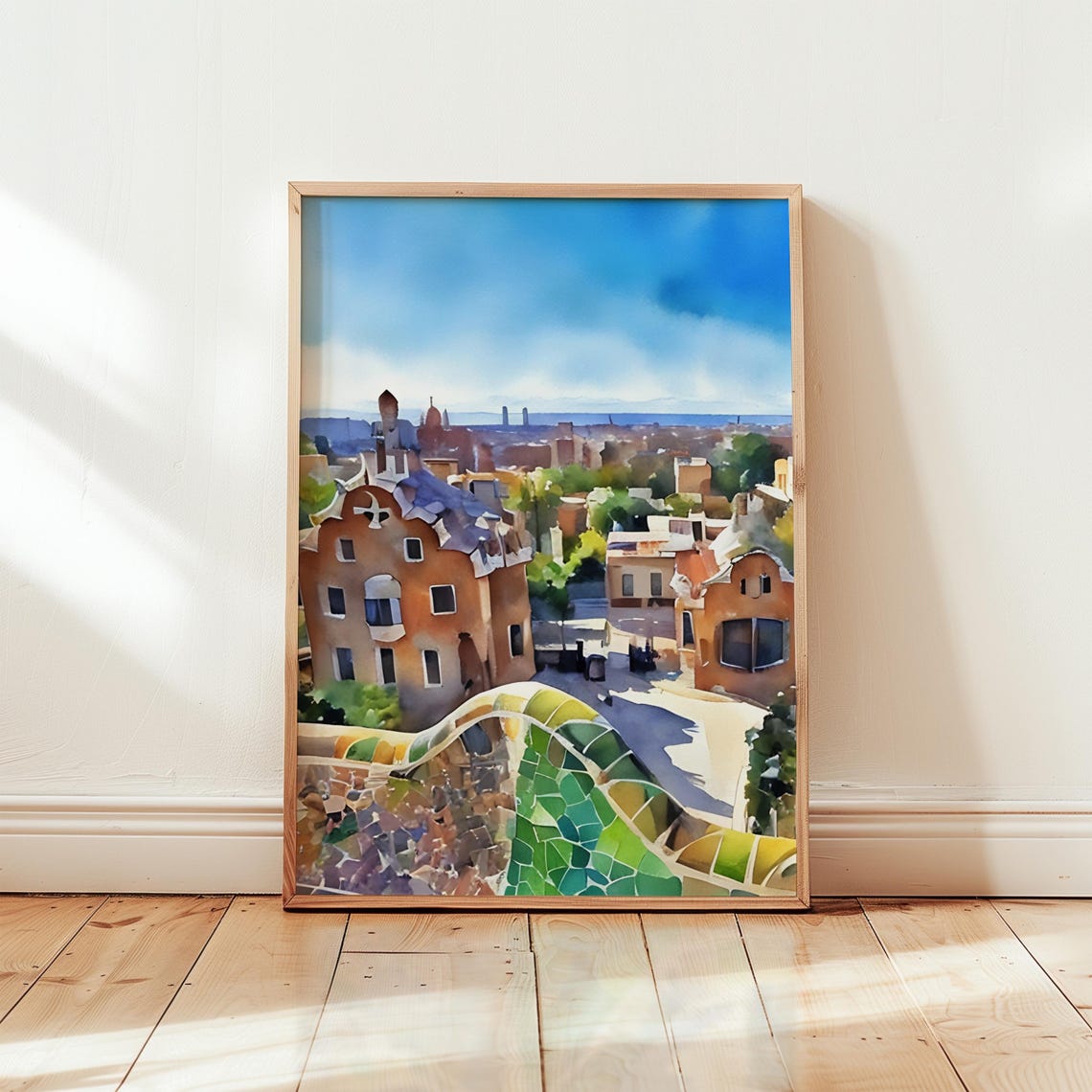Barcelona Watercolor Art Barcelona Wall Art Barcelona Painting Barcelona Artwork Travel Poster Print Barcelona Art Print Barcelona