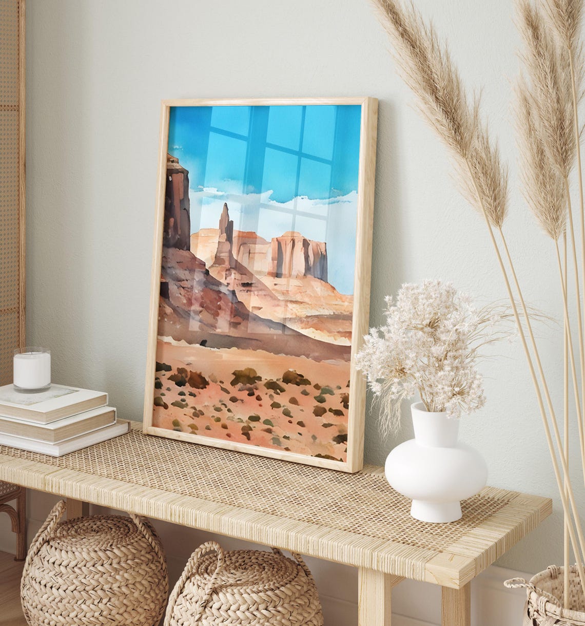 Arizona Art Print Arizona Wall Art Watercolor Art Painting Arizona Gift Arizona Poster Travel Poster Print Arizona Artwork - Image 2