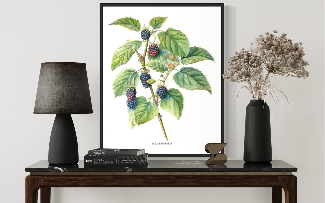 Blackberry Tree Art Print Blackberry Tree Wall Art Poster - Image 2