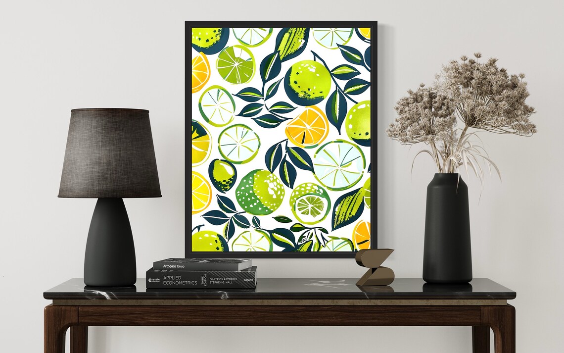 Lime Poster Art Print, Kitchen Fruit Decor - Image 2