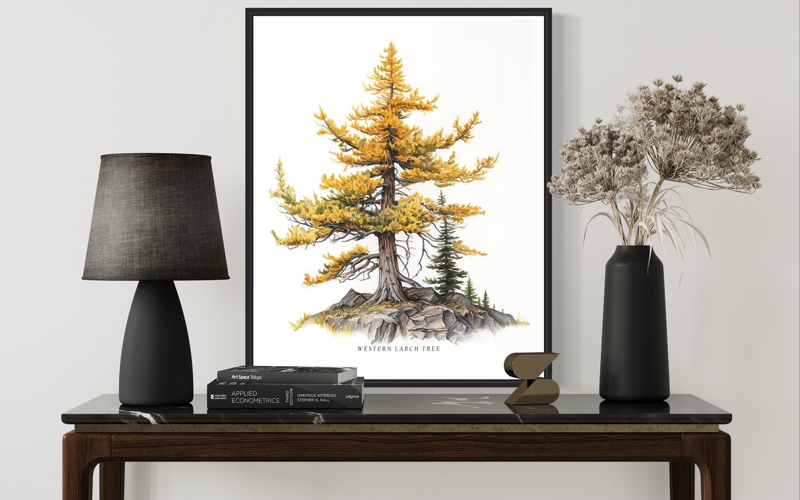 Western Larch Tree Art Print, Nature Wall Decor - Image 3