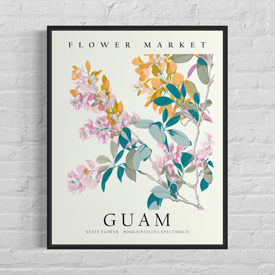 Guam State Flower Bougainvillea Spectabilis Art Print