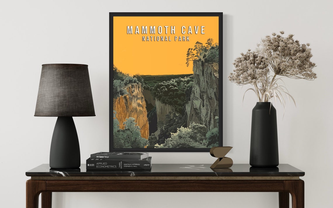 Mammoth Cave National Park Canyon Gorge Vintage Art Vintage Poster - Image 2