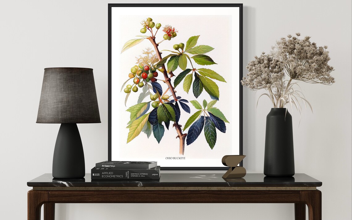 Ohio Buckeye Tree Art Print, Ohio State Tree - Image 3