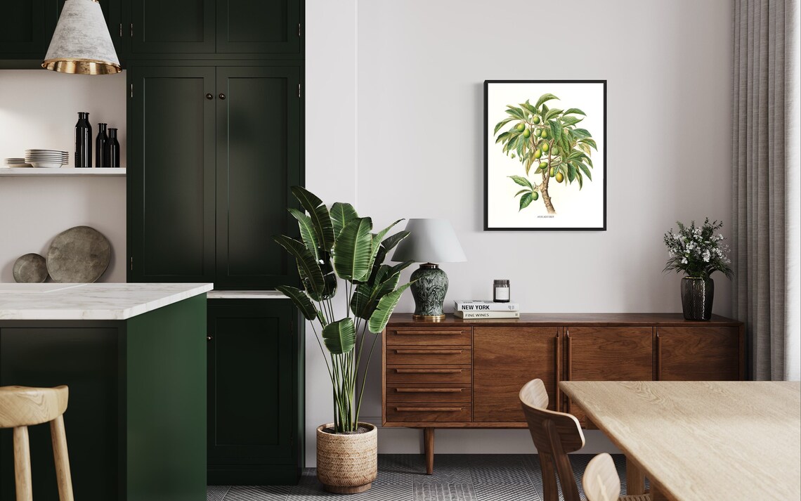 Avocado Tree Art Print, Kitchen Wall Art - Image 3