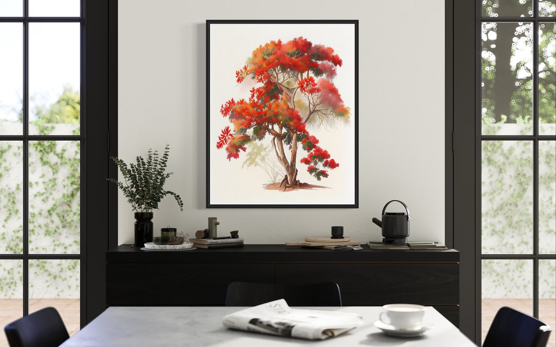 Flame Tree Wall Art - Image 2