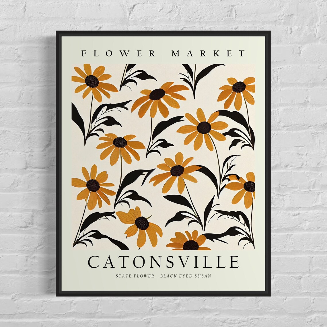 Catonsville Maryland Wild Flower Market Art Print