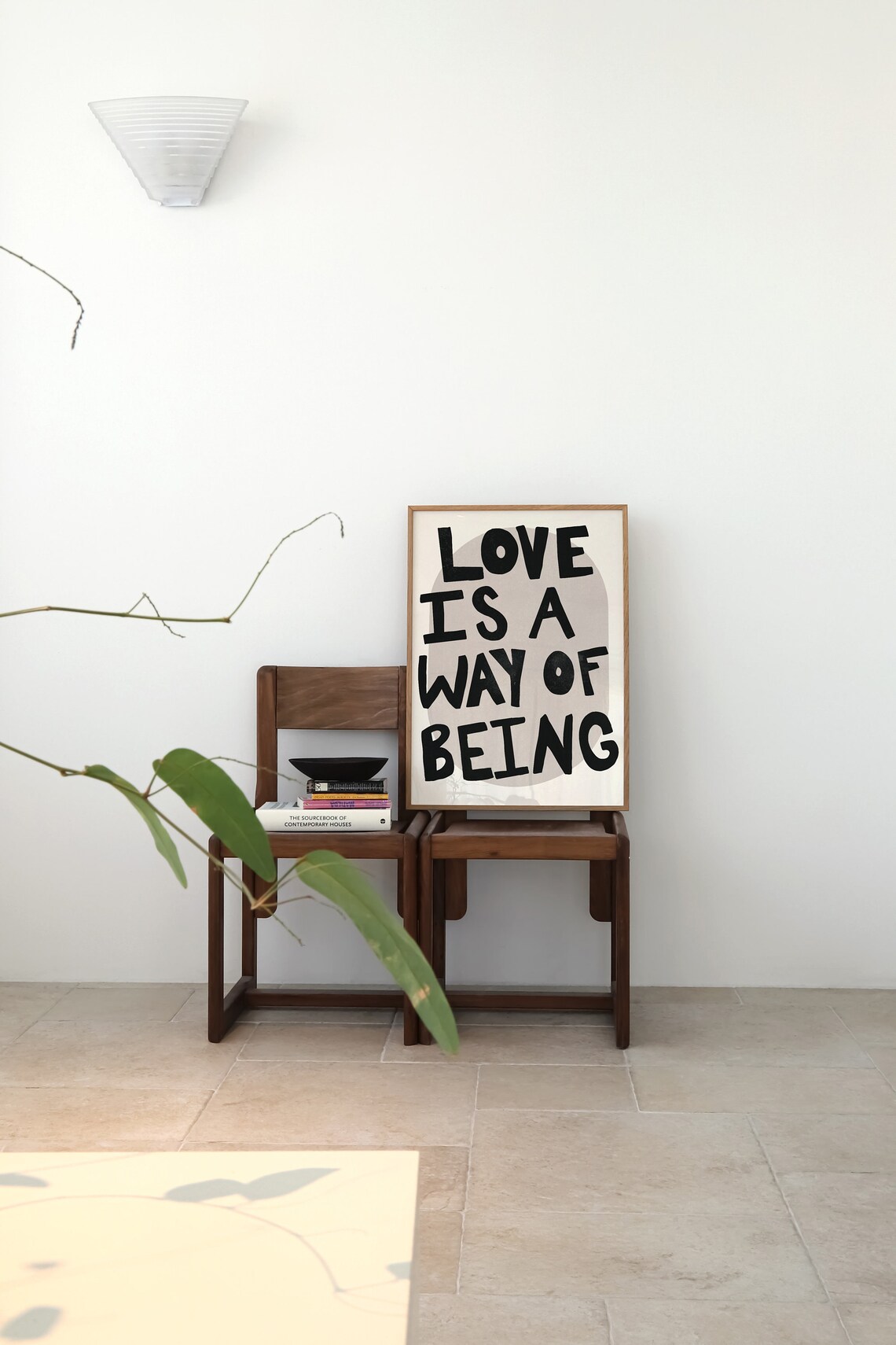 Love Is A Way Typography Poster, Minimalist Quote - Image 3