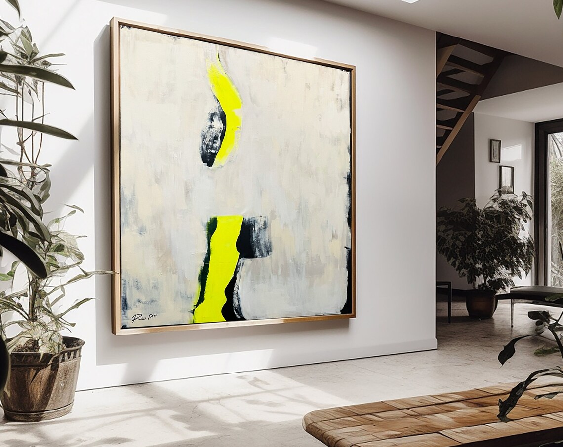 Abstract Beige Painting, Contemporary Art Print