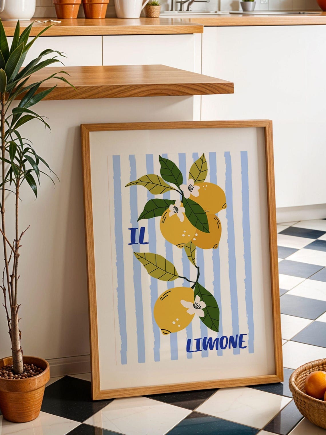 Italian Kitchen Print, Lemon Summer Decor - Image 2