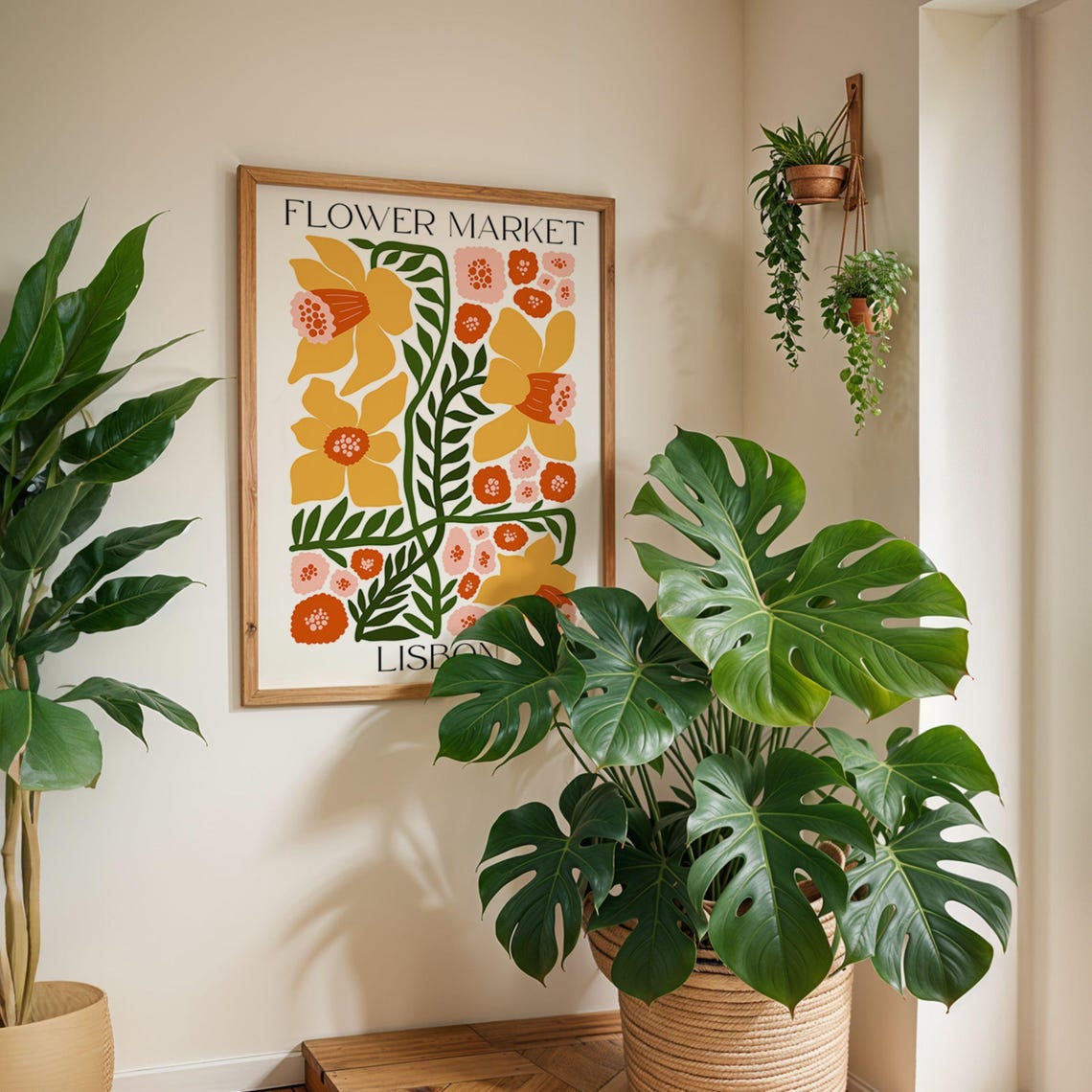 Lisbon Market Botanical Art, Matisse Style - Image 3
