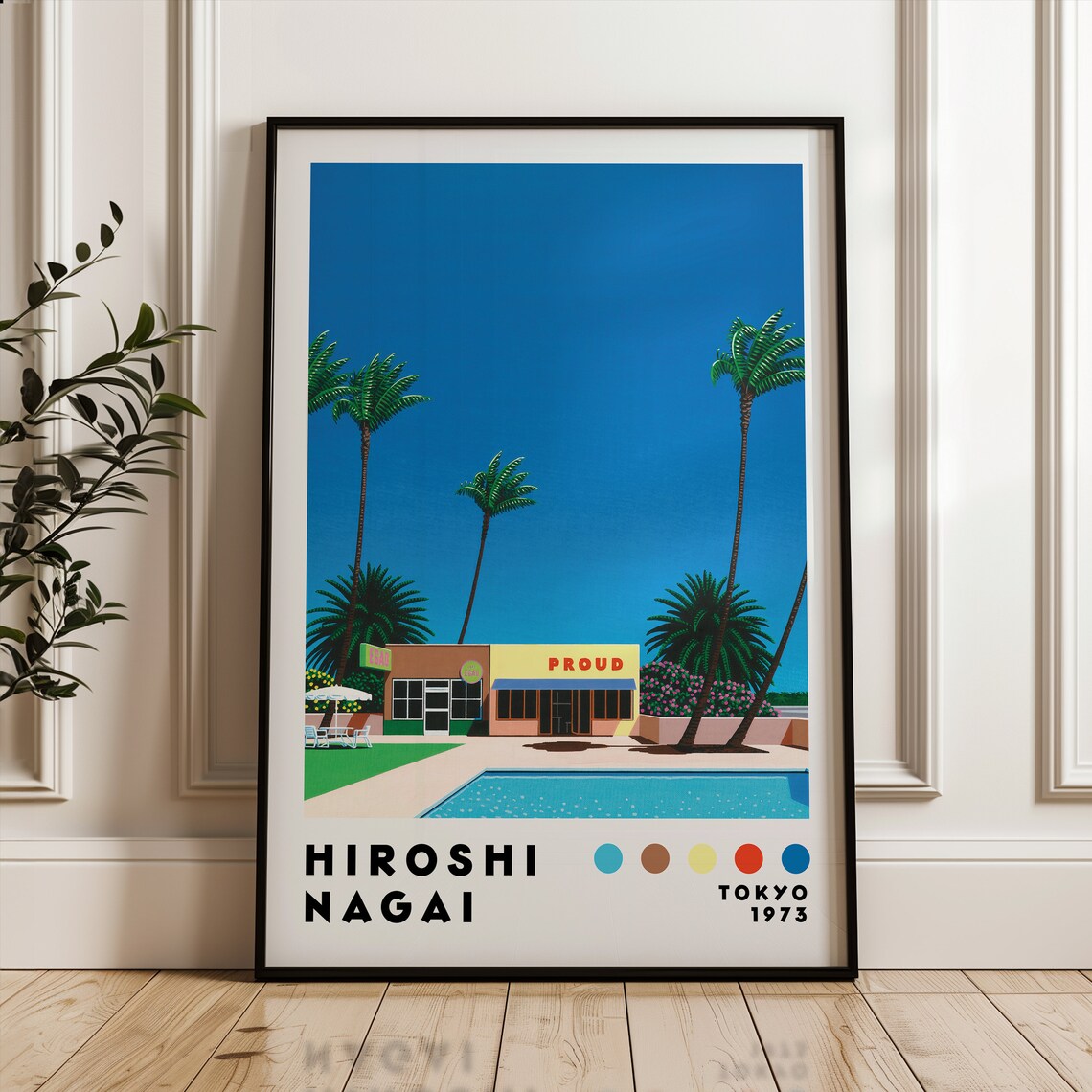 Hiroshi Nagai City Pop Minimalist Poster Print