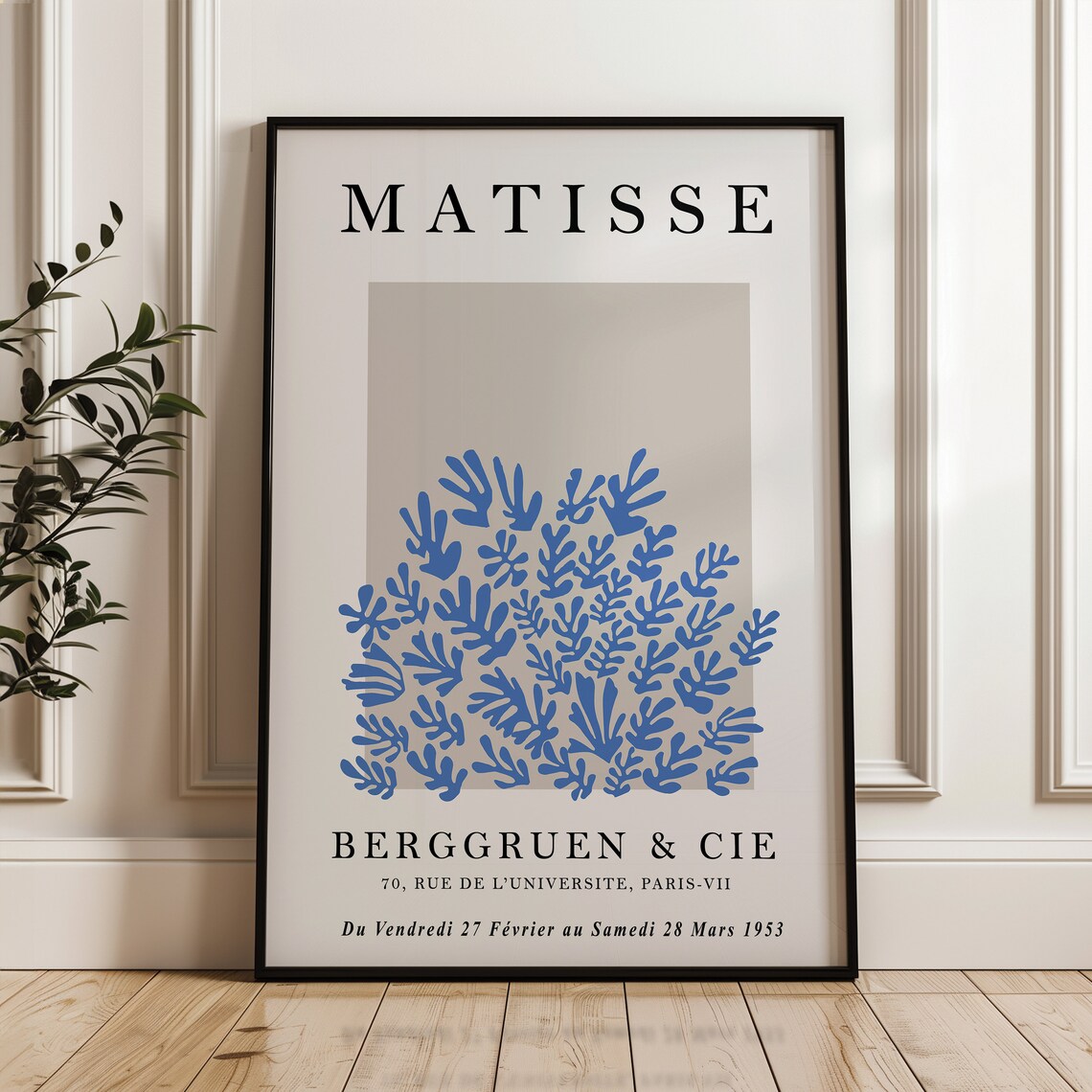 Henri Matisse Coral Paper Cutout Art Print