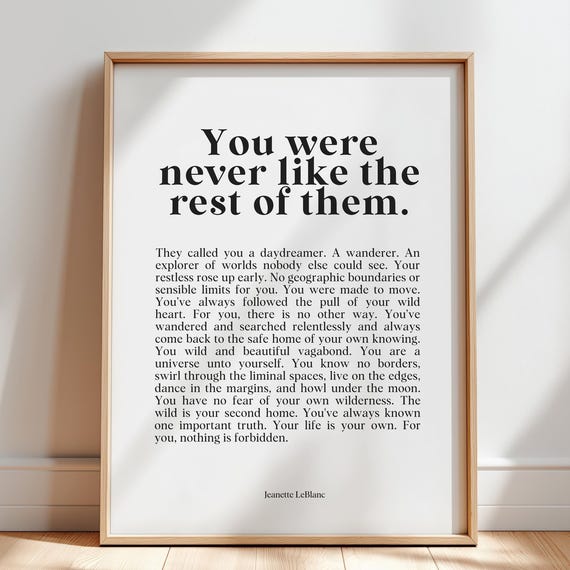 Wild Woman - Minimalist Empowerment Art Print