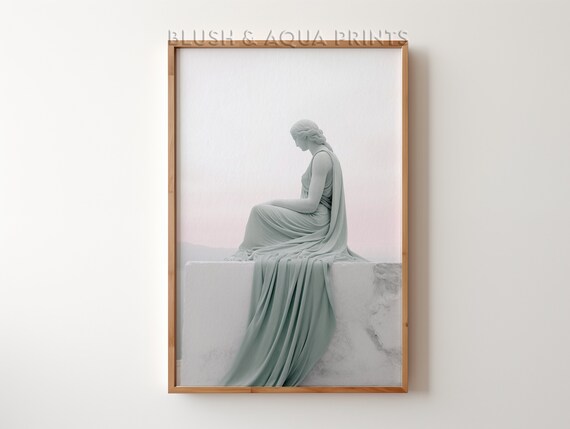 Eclectic Maximalist Wall Art Venus Statue Preppy Room Decor Boho Prints Trendy Bedroom Over The Bed