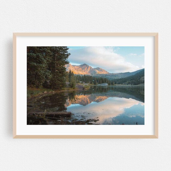 Colorado Alpine Lake Mountain Reflection Fine Art Photo Poster